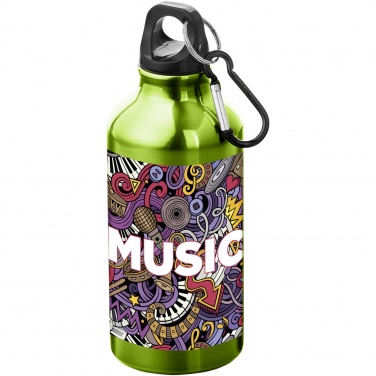 Logotrade firmakingi foto: Oregon 400 ml alumiiniumist veepudel karabiiniga