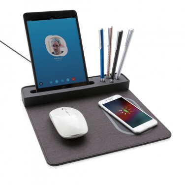 Logotrade firmakingitused pilt: Air hiirematt 5W juhtmevaba laadimise ja USB-ga