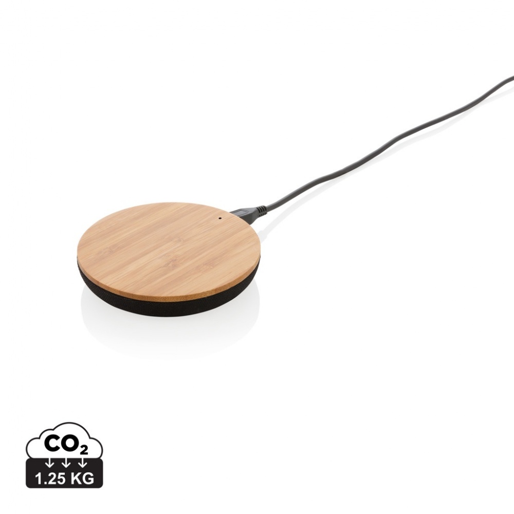 Logo trade ärikingituse pilt: Bamboo X 5W juhtmevaba laadija