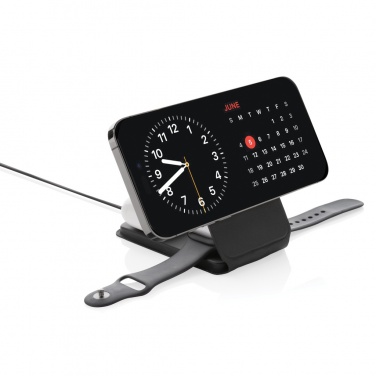 Logotrade ärikingituse foto: Swiss Peak RCS rPU 15W kolm-ühes magnetiline juhtmevaba laadija