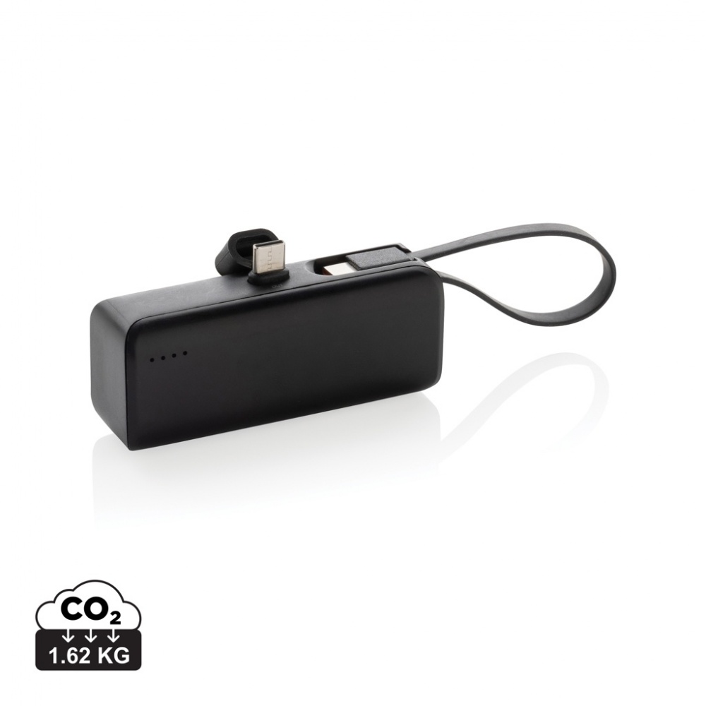Logotrade firmakingid pilt: Powerlink RCS rplastic 3000 mah powerbank USB C pistik