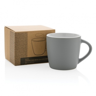 Logotrade firmakingi foto: Värvilise sisepinnaga keraamiline kruus 300ml
