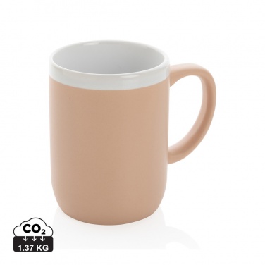 Logo trade meene pilt: Valge äärega keraamiline kruus 300ml