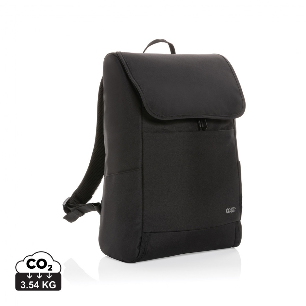 Logotrade reklaamtooted pilt: Swiss Peak Fern AWARE™ RPET 15,6-tolline tõmblukuga seljakott