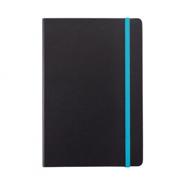 Logotrade reklaamkingi foto: Luksuslik kõvakaaneline A5 värvilise küljega märkmik