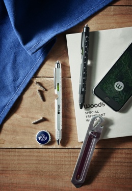 Logotrade reklaamtoote foto: Vesiloodi-Multitool pastapliiats joonlauaga
