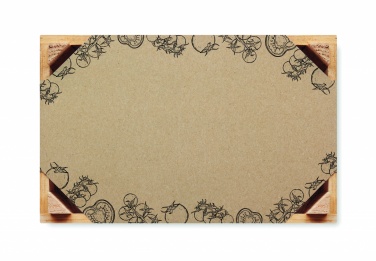 Logotrade firmakingituse foto: Tomatikomplekt puidust kastis