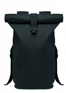 Logo trade firmakingituse pilt: Rolltop pestud lõuendist seljakott
