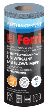 Logo trade meene pilt: Super MELTBLOWN mittekootud puhastuslapp (40 lehega rull) 145021200