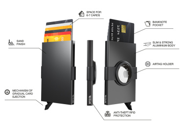 Logotrade firmakingid pilt: RFID-krediitkaardi ümbris koos AirTag'i hoidjaga 2163108