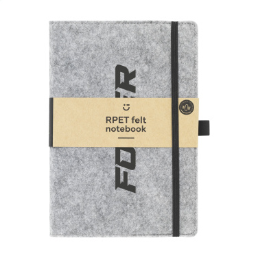 Logo trade ärikingituse pilt: Felty GRS RPET paberist märkmik A5