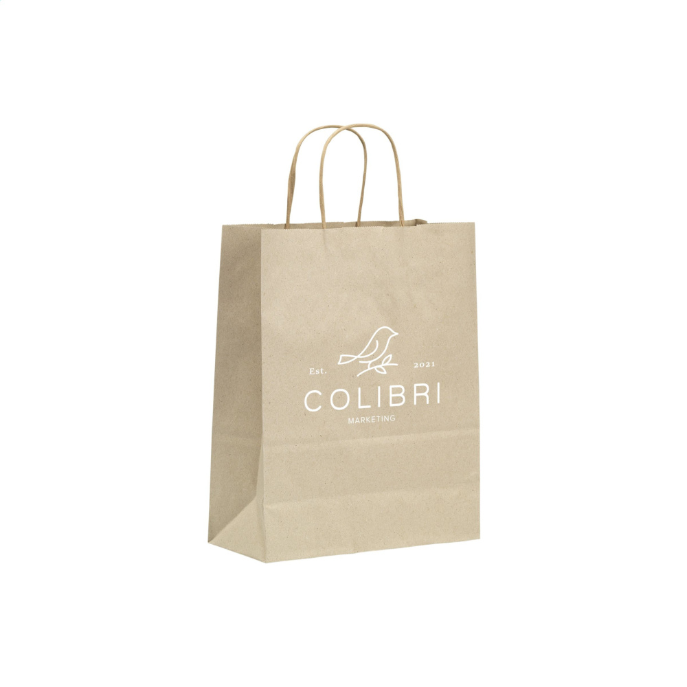 Logo trade meened foto: Leaf It Bag taaskasutatud murupaber (90 g/m²) S