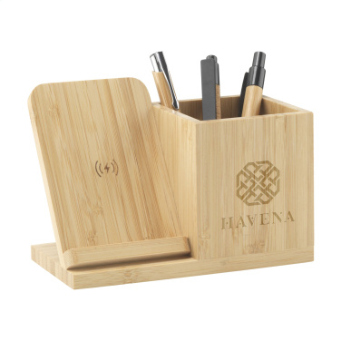Logo trade meene pilt: Bamboo Boss 15W laadija/pliiatsihoidja