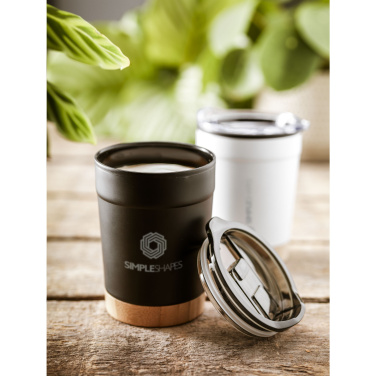 Logo trade reklaamkingituse pilt: Kobe Bamboo RCS Recycled Steel 350 ml kohvitass