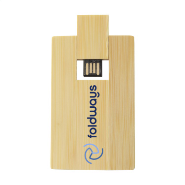 Logotrade ärikingituse foto: Krediitkaart USB Bamboo 8 GB