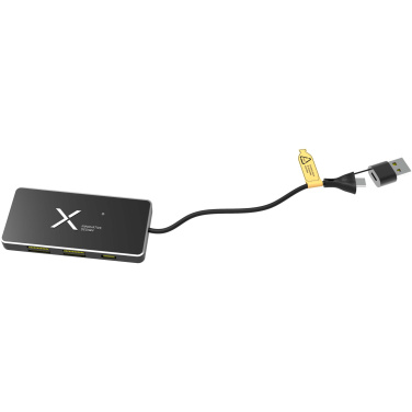 Logotrade ärikingid pilt: SCX.design H20 8-ühes USB-jaotur kahe sisendi ja 6-pordiga