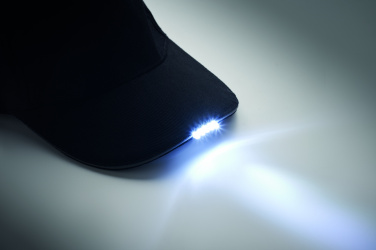 Logo trade firmakingitused foto: LUZCAP 5 paneeliga LED puuvillane müts 220gr/m²