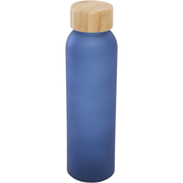 Logotrade firmakingitused pilt: Lume 500 ml matt klaaspudel bambusest korgiga
