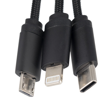 Logotrade reklaamkingid pilt: Valgustatud logoga 3in1 kaabel - LH-ZM04