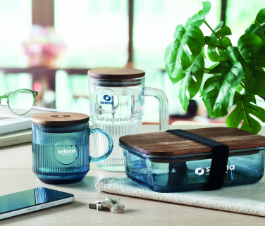 Logo trade ärikingi pilt: Ribiline klaasist kruus 300ml VITRIO MUG