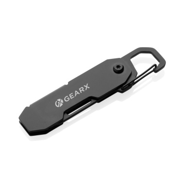 Logotrade reklaamtoote foto: Kokkupandav Gear X EDC multitööriist karabiini ja pakilõikuriga