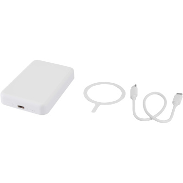 Logo trade firmakingituse pilt: Acrab 5000 mAh 15W magnetiline juhtmevaba varupatarei koos 20W PD-ga - valmistatud taaskasutatud plastist