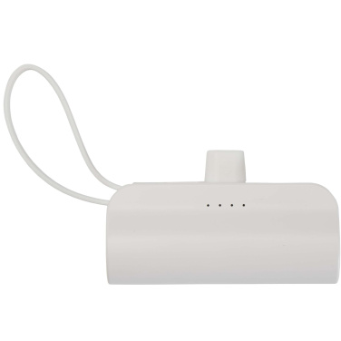 Logo trade firmakingitused foto: Alnair 5000 mAh 10W taaskasutatud plastist C-tüüpi akupank sisseehitatud klapiga alusega ja 2-ühes kaabliga