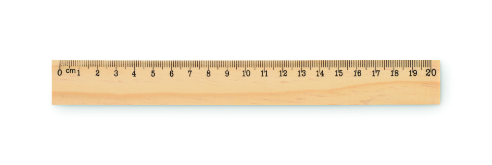 Logo trade ärikingitused foto: RULER20 puidust joonlaud 20cm