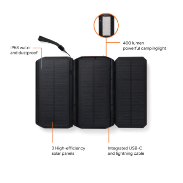 Logotrade ärikingid pilt: Nordic Drift Titan 10.000mAh päikesepatareiga akupank
