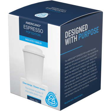 Logo trade ärikingituse pilt: Americano® Espresso POP 250 ml klaas pritsmekindla kaanega