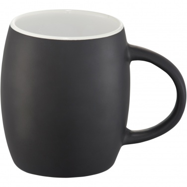 Logotrade liikelahja tuotekuva: Heart 400 ml keraaminen muki puisella kannella/alustalla