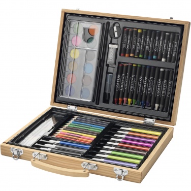 Logotrade mainoslahjat ja liikelahjat tuotekuva: Rainbow-värikynäsetti, 67 osaa