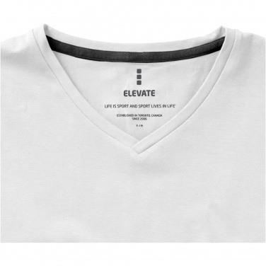 Logo trade mainoslahja ja liikelahja tuotekuva: Kawartha short sleeve women's organic V-neck t-shirt