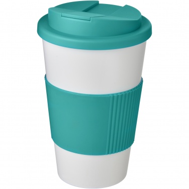 Logo trade liikelahja kuva: Americano® 350 ml muki, läikyttämätön kansi, grippi