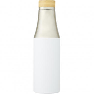 Logo trade mainoslahja kuva: Hulan 540 ml:n kuparityhjiöeristetty pullo bambukorkilla, ruostumatonta terästä