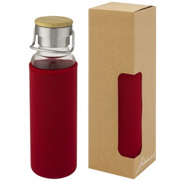 Logotrade mainoslahjat kuva: Thor 660 ml:n lasipullo neopreenisuojuksella
