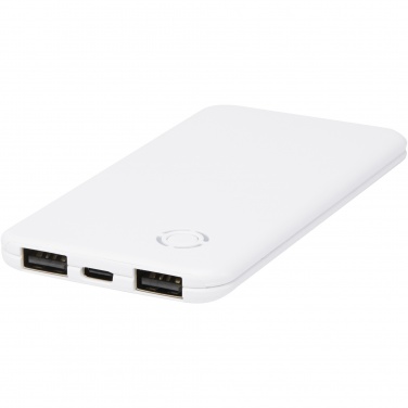 Logo trade mainostuote kuva: Slender dual ohut varavirtalähde, 4 000 mAh