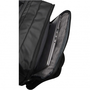 Logotrade liikelahjat mainoslahjat tuotekuva: Expedition Pro 17 tuuman GRS-kierrätetystä materiaalista valmistettu laajennettava reppu kannettavalle, 35 l