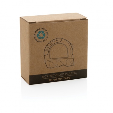 Logotrade mainoslahja tuotekuva: RCS 3M/16 mm mittanauha kierrätetystä muovista