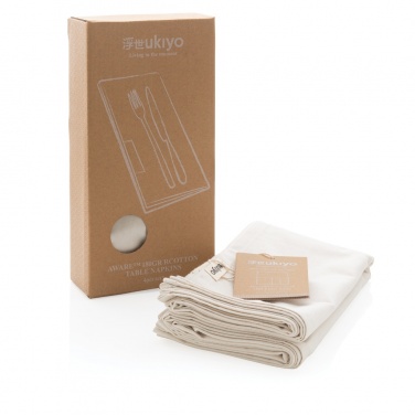 Logotrade liikelahjat kuva: Ukiyo Aware™ 180g lautasliinat 4-osainen setti
