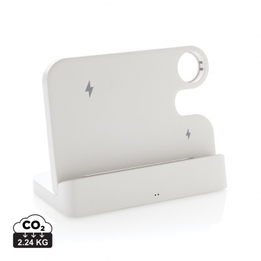 Logo trade mainostuote kuva: Joltz RCS kaksoislaturi 15 W iWatch-paikalla kierrätysmuovia