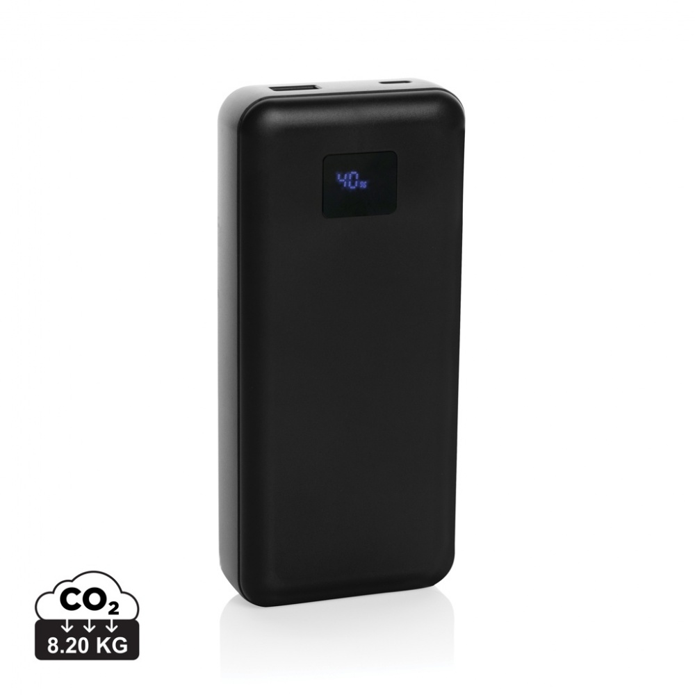Logotrade mainostuote tuotekuva: Gridley 20000mAh 65W tietokonevirtapankki RCS muovista
