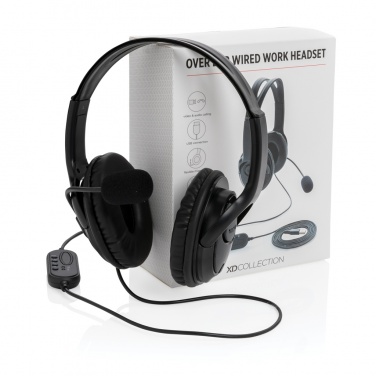 Logo trade liikelahjat tuotekuva: Työheadset johdolla