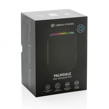 Logotrade liikelahjat mainoslahjat tuotekuva: Urban Vitamin Palmdale 16W kaiutin IPX7 RCS muovista