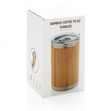Logo trade mainoslahjat tuotekuva: Coffee to go -bambutermosmuki