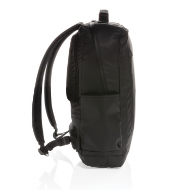 Logotrade mainoslahja ja liikelahja kuva: Musta PVC-vapaa 15,6"" Fashion-laptopreppu
