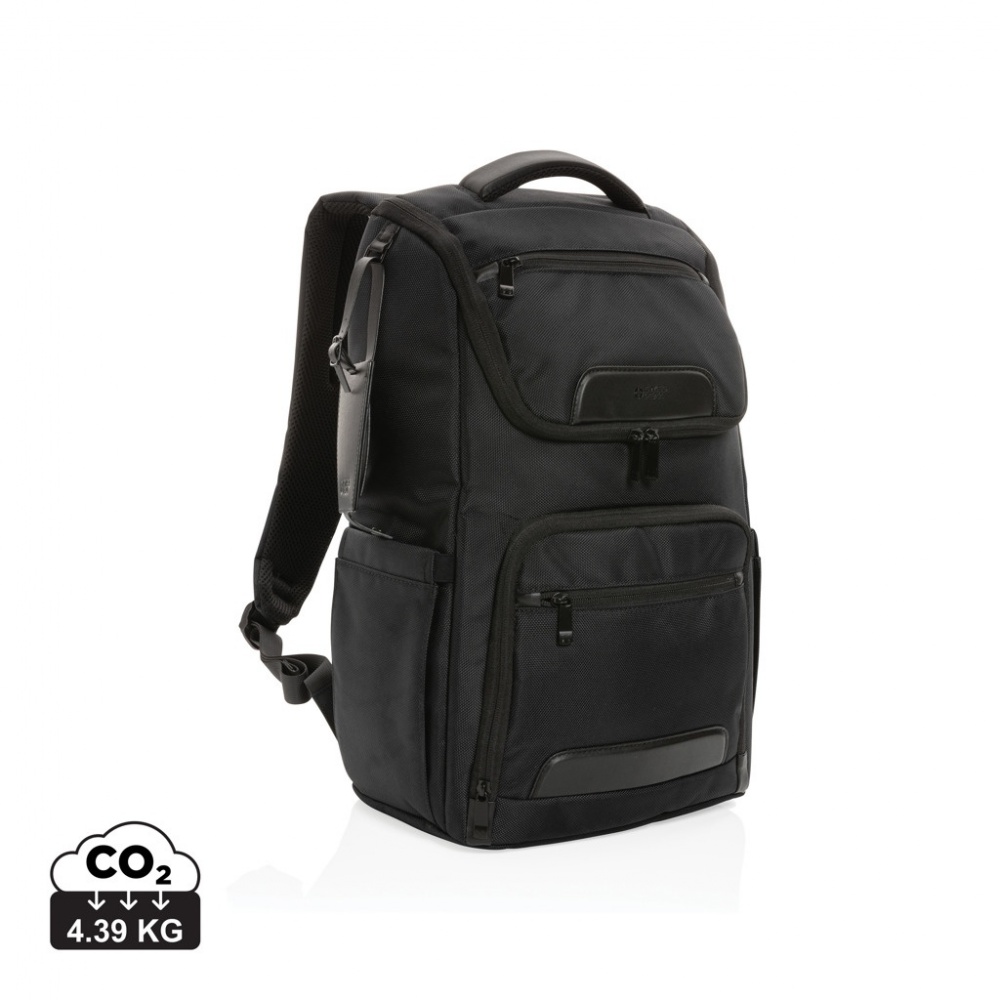Logo trade mainoslahjat tuotekuva: Swiss Peak AWARE™ RPET Voyager 15.6" reppu kannettavalle