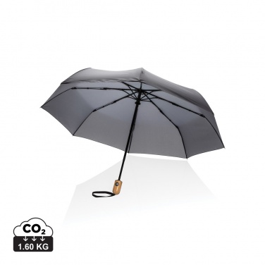 Logotrade mainoslahjat kuva: 21" Impact AWARE™ RPET 190T auto open/close bambusateenvarjo