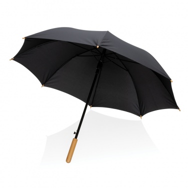 Logotrade mainoslahjat kuva: 23" Impact AWARE™ RPET 190T auto-open bambusateenvarjo