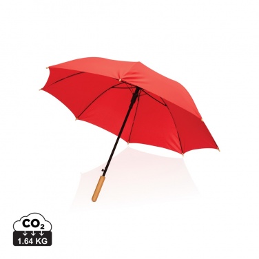 Logotrade mainoslahja ja liikelahja kuva: 23" Impact AWARE™ RPET 190T auto-open bambusateenvarjo